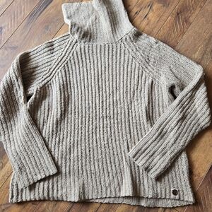 Ruff Hewn Tan Cowl Neck Sweater